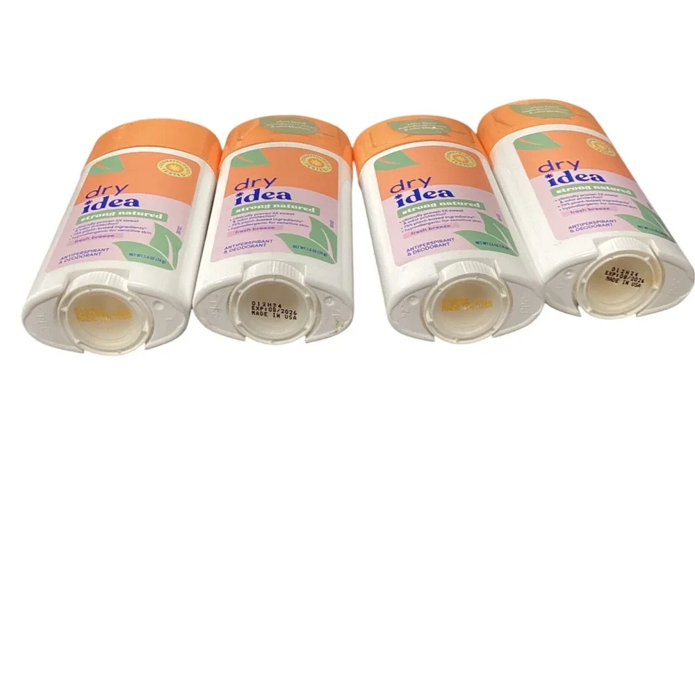 Dry Idea Strong Natured Antiperspirant Deodorant Fresh Breeze‎ 2.6oz 4 Pack